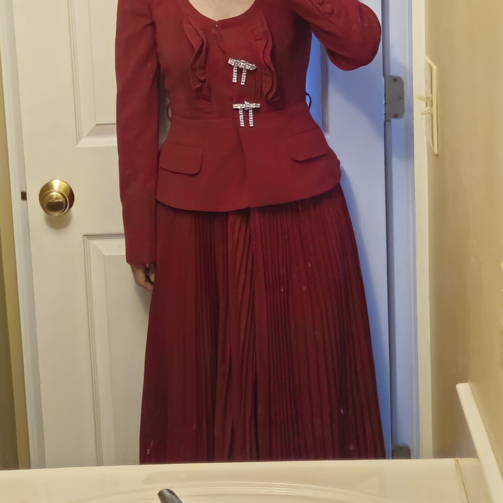 self-portrait new red dress sz4